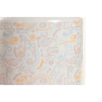 Σκάφος DKD Home Decor 15 x 15 x 21 cm Λευκό Κίτρινο Dolomite Shabby Chic