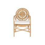 Καρέκλα DKD Home Decor Λευκό Φυσικό 55 x 65 x 90 cm