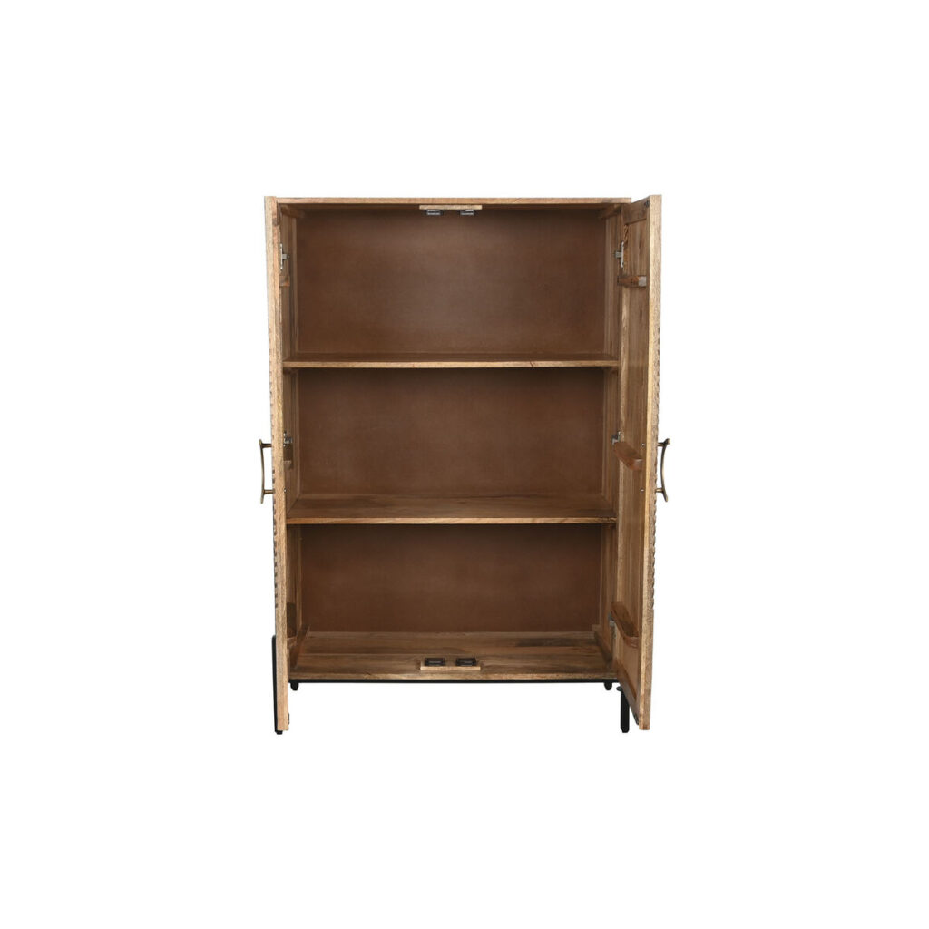 Ντουλάπι Home ESPRIT Μαύρο Χρυσό Φυσικό Ξύλο 85 x 38 x 134 cm