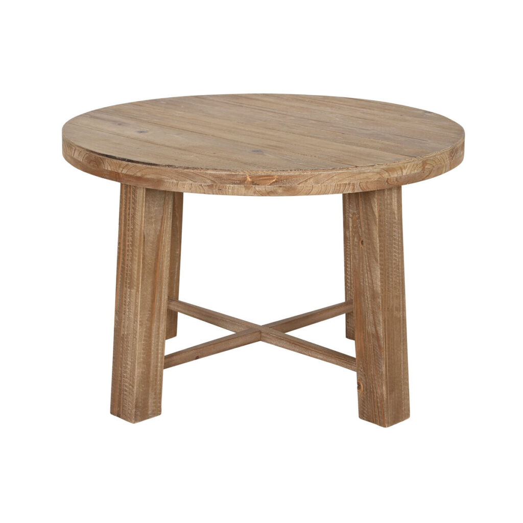 Βοηθητικό Τραπεζάκι Home ESPRIT Καφέ Έλατο Ξύλο MDF 80 x 80 x 53