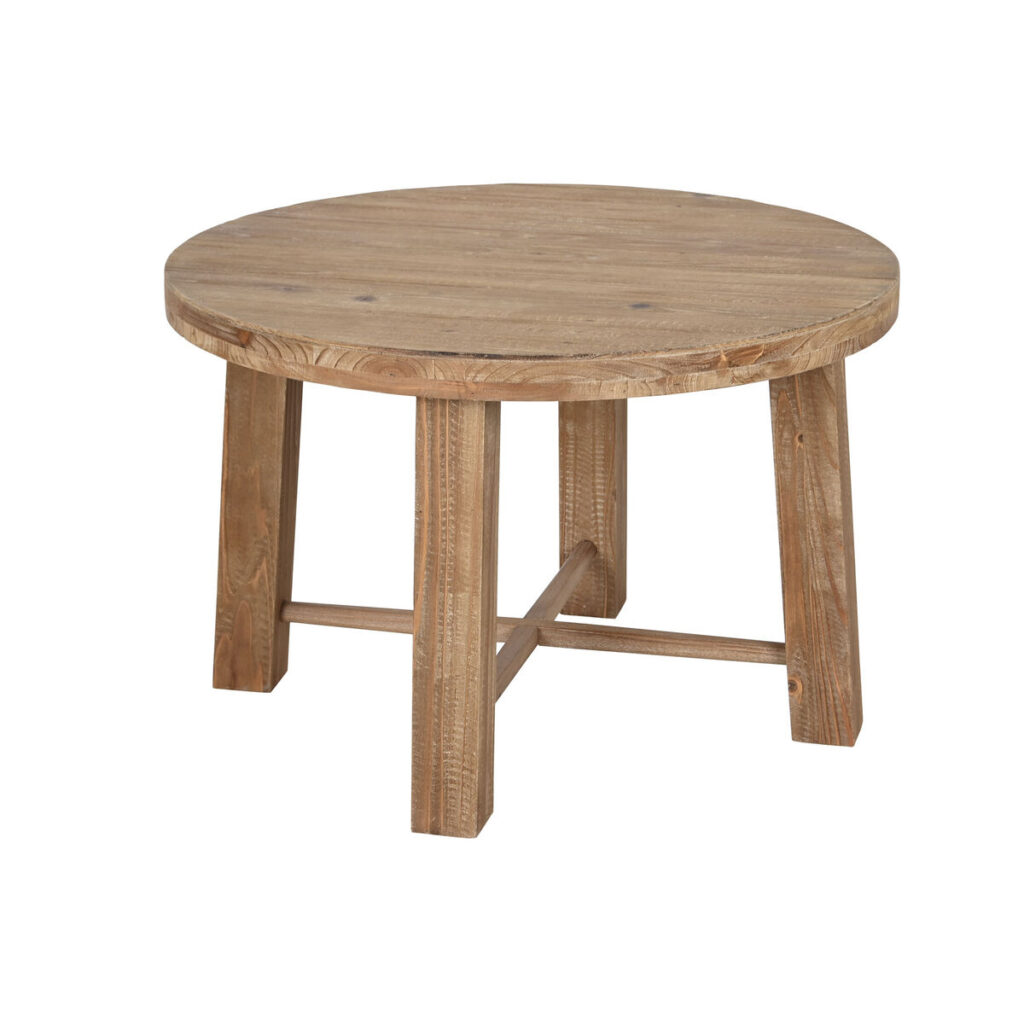 Βοηθητικό Τραπεζάκι Home ESPRIT Καφέ Έλατο Ξύλο MDF 80 x 80 x 53