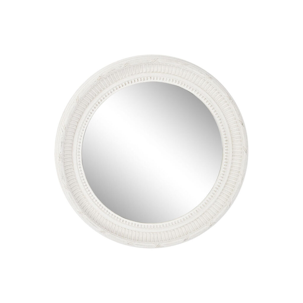Τοίχο καθρέφτη Home ESPRIT Λευκό Ξύλο 66 x 5 x 66 cm