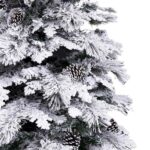Χριστουγεννιάτικο δέντρο Λευκό Πράσινο PVC Μέταλλο πολυαιθυλένιο 210 cm