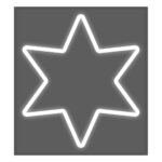 Διακοσμητική Φιγούρα EDM Flexiled Αστέρι 220 V 60 x 3 x 80 cm