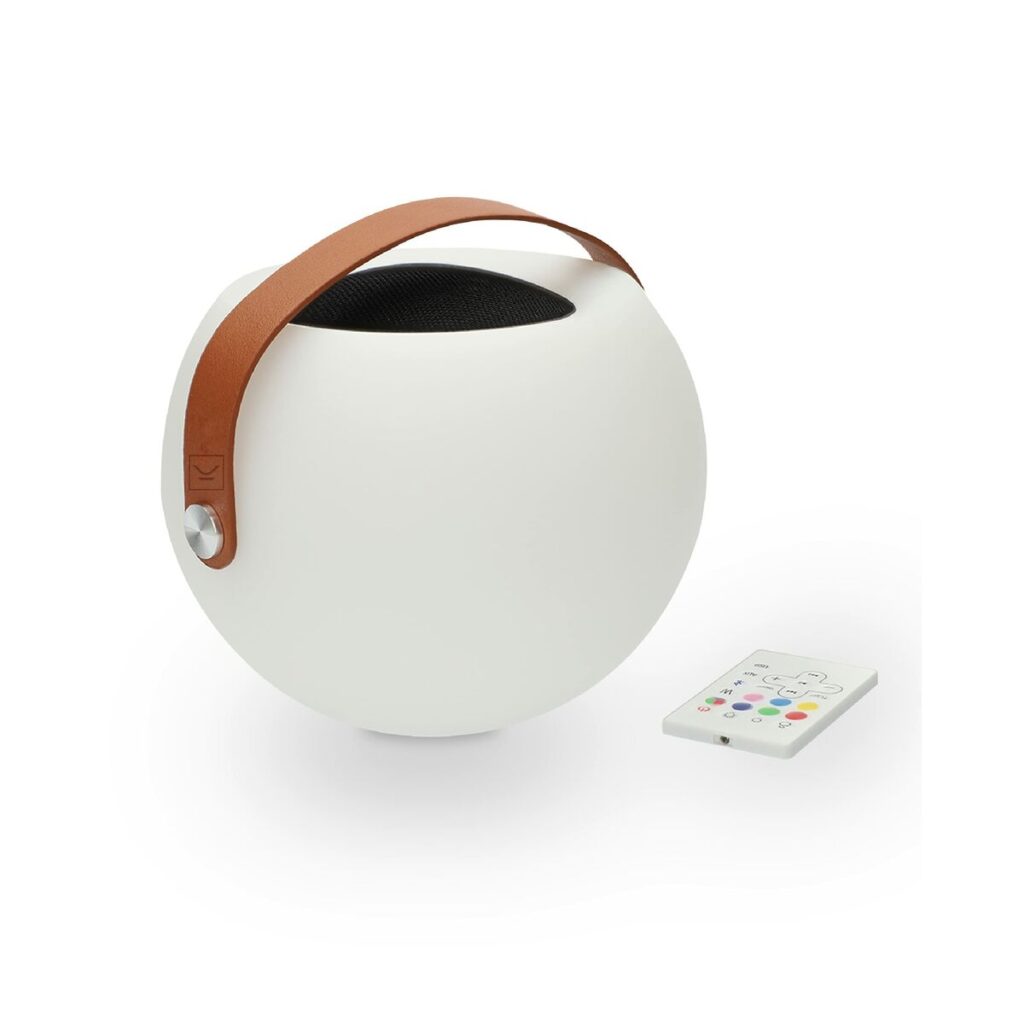 Ηχείο Bluetooth με Λαμπτήρα LED KSIX Bubble Λευκό 5 W φορητός
