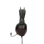 Ακουστικά με Μικρόφωνο για Gaming KSIX Drakkar USB LED Μαύρο Κόκκινο