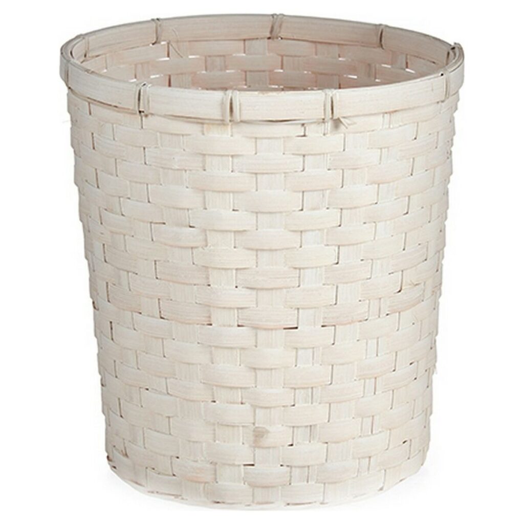Γλάστρα Λευκό PVC Bamboo 25 x 24 x 25 cm