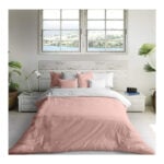 Κάλυψη παπλώματος Naturals FUNDA NORDICA BICOLOR REVERSIBLE Ροζ Λευκό/Ροζ Λευκό Kρεβάτι 105 εκ (180 x 270 cm)