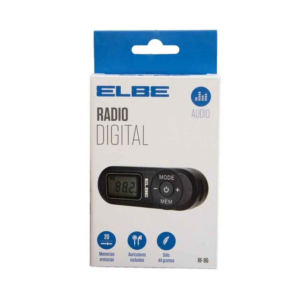 Ψηφιακό Φορητό Ραδιόφωνο ELBE RF96 Μαύρο FM Mini