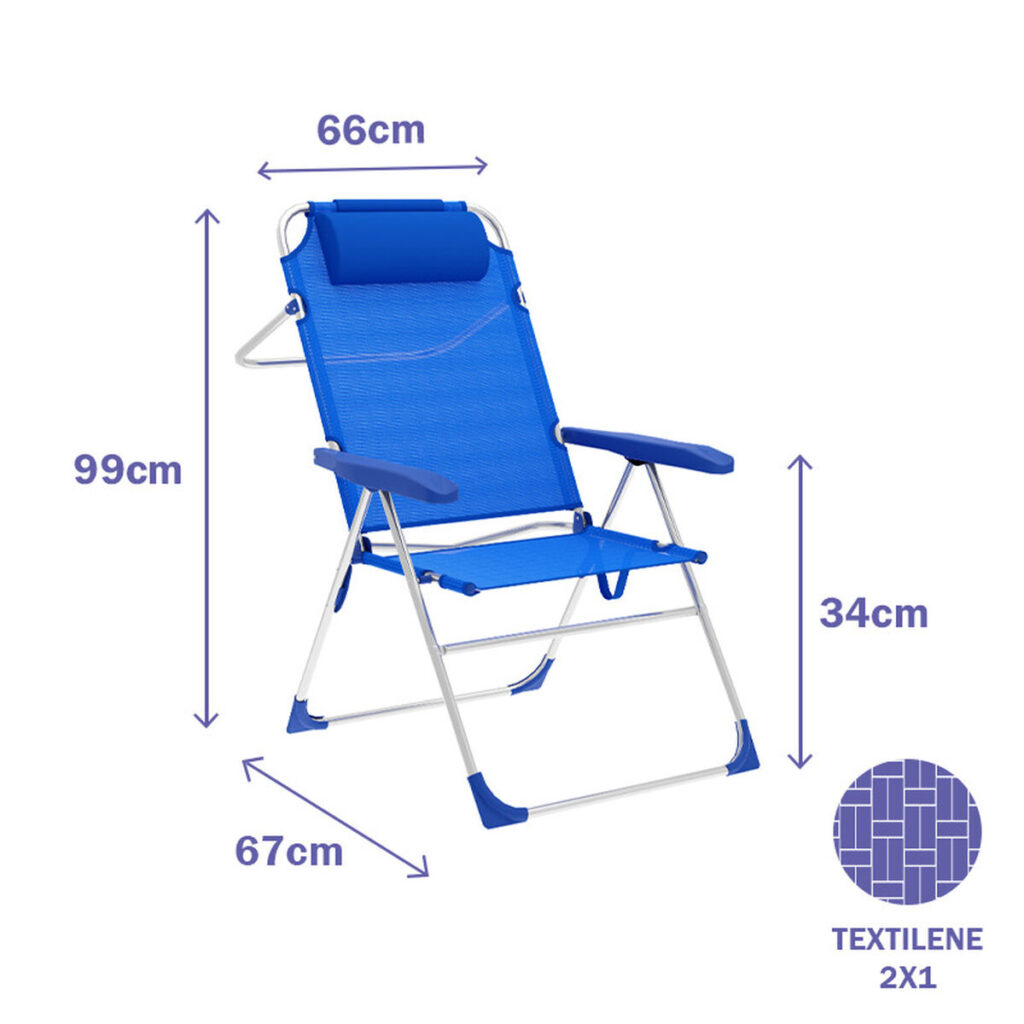 πτυσσόμενη καρέκλα Marbueno Μπλε 67 x 99 x 66 cm
