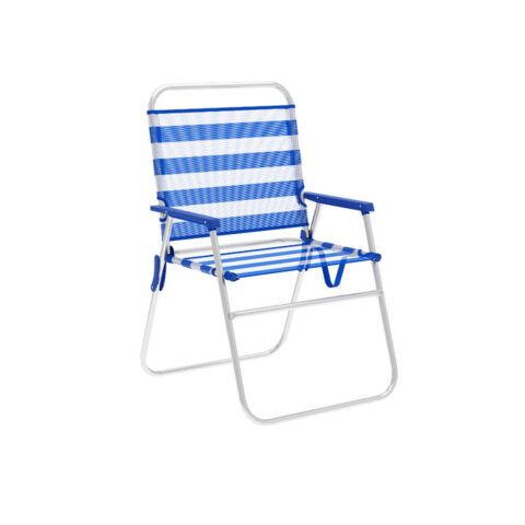 πτυσσόμενη καρέκλα Marbueno Ρίγες Μπλε Λευκό 52 x 80 x 56 cm