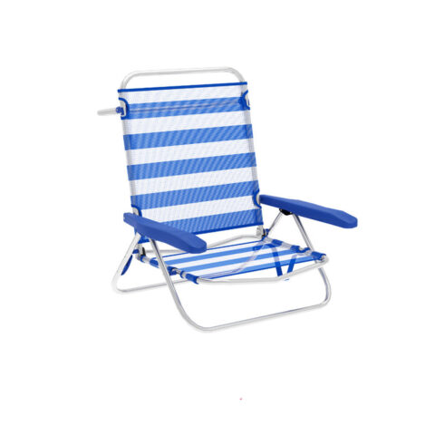 πτυσσόμενη καρέκλα Marbueno Ρίγες Μπλε Λευκό 63 x 78 x 76 cm