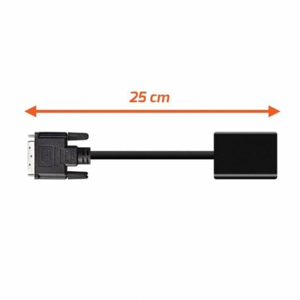 Αντάπτορας DVI-D σε VGA PcCom Essential Μαύρο 25 cm
