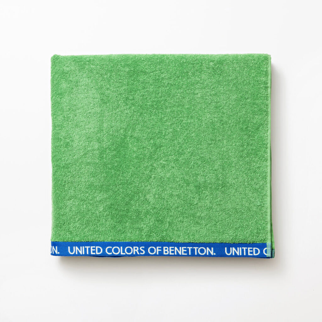 Πετσέτα μπάνιου Benetton BE NO VELOUR 90 x 160 cm Πράσινο