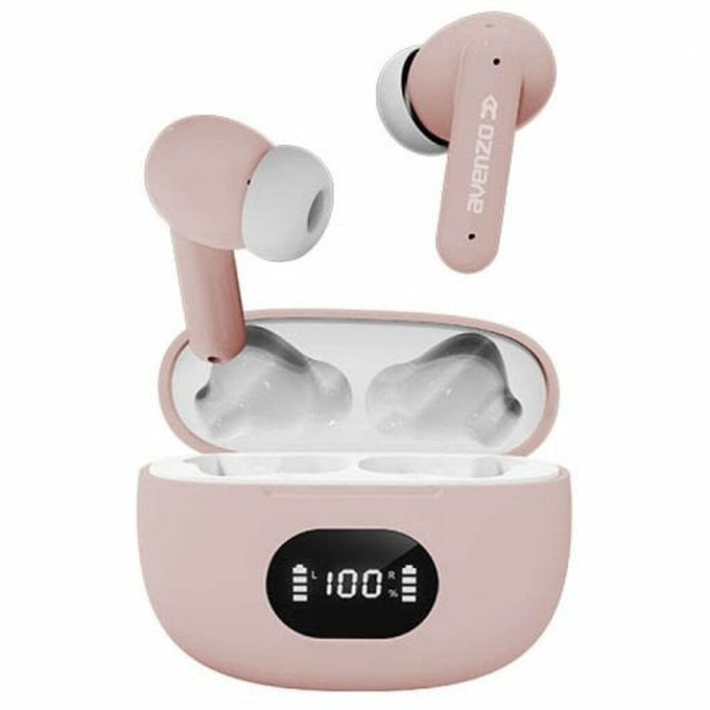 Bluetooth Ακουστικά με Μικρόφωνο Avenzo AV-TW5010P Ροζ