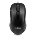 Πληκτρολόγιο και Ποντίκι Nilox NXKME000003 USB Μαύρο Ισπανικό Qwerty QWERTY