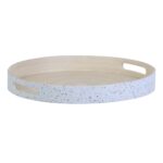 Δίσκος για σνακ Λευκό Φυσικό Bamboo 40 x 40 x 5 cm 3 Τεμάχια (3 Μονάδες)