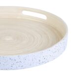 Δίσκος για σνακ Λευκό Φυσικό Bamboo 40 x 40 x 5 cm 3 Τεμάχια (3 Μονάδες)