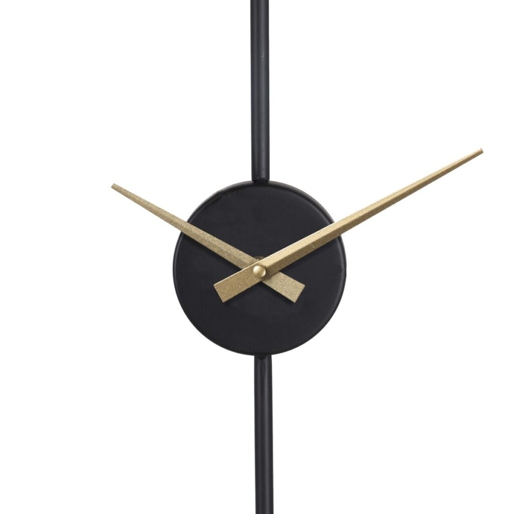 Ρολόι Τοίχου 50 x 5 x 62 cm Μαύρο Μέταλλο