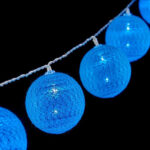 Γιρλάντα με Μπαλάκια LED Ø 6 cm Μπλε 2 m