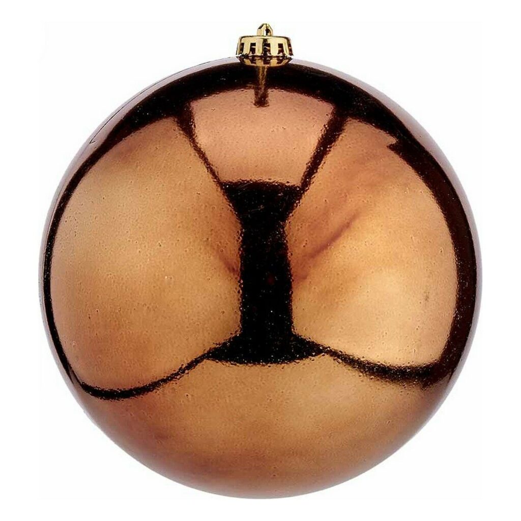 Χριστουγεννιάτικη μπάλα Ø 20 cm Καφέ Πλαστική ύλη