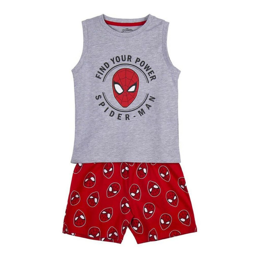 Kαλοκαιρινή παιδική πιτζάμα Spider-Man Γκρι