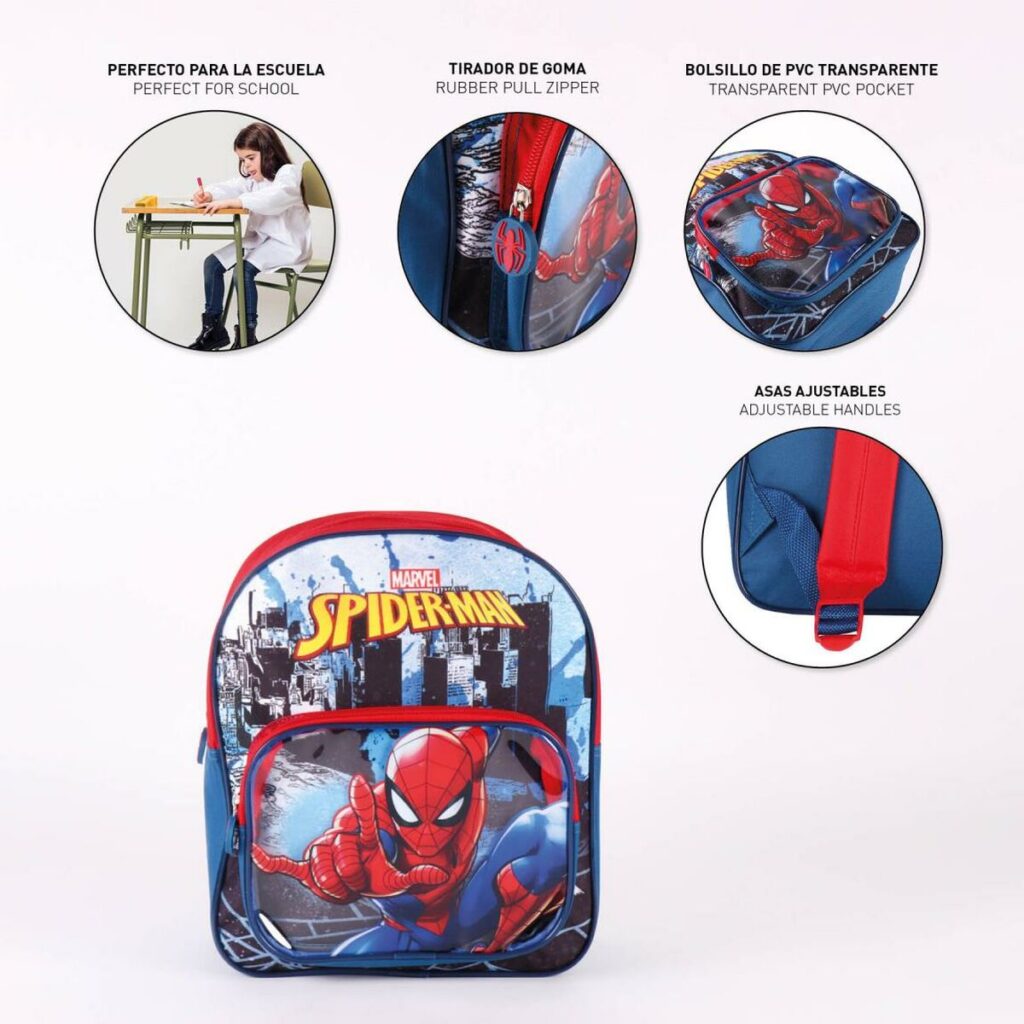 Σχολική Τσάντα Spider-Man Κόκκινο 25 x 30 x 12 cm