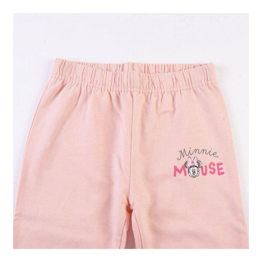 Παιδική Αθλητική Φόρμα Minnie Mouse Ροζ Ώχρα
