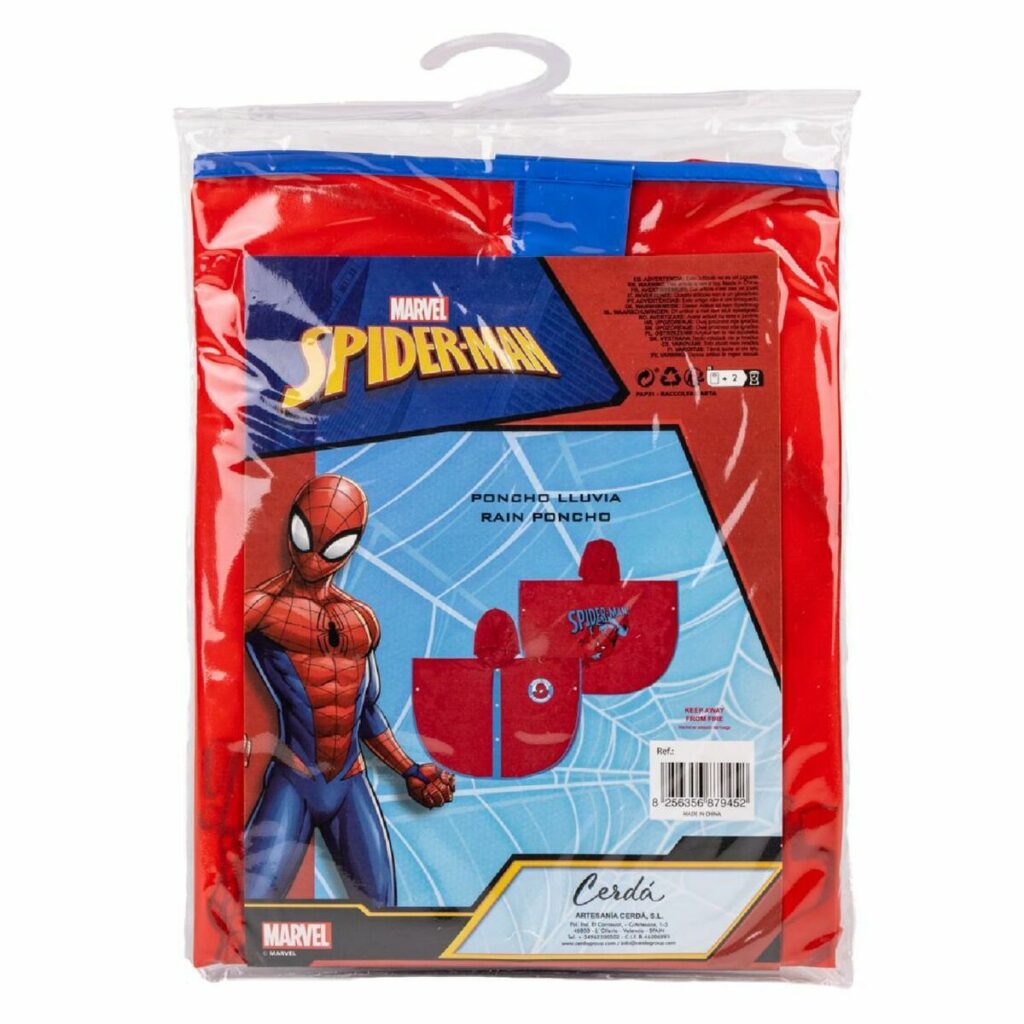 Αδιάβροχο με Κουκούλα Spider-Man Κόκκινο