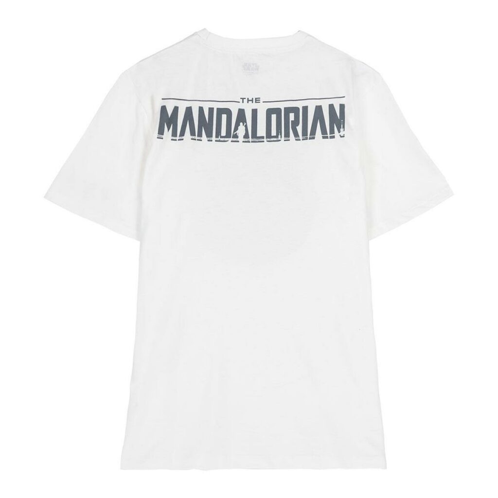 Παιδικό Μπλούζα με Κοντό Μανίκι The Mandalorian Λευκό