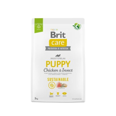 Φαγητό για ζώα Brit Sustainable Puppy Κουτάβι / Junior Κοτόπουλο 3 Kg