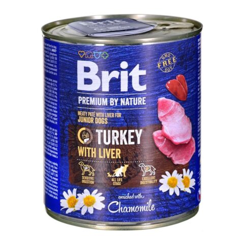 Υγρό φαγητό Brit Premium Junior Τουρκία Συκώτι 800 g