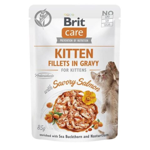 Γατοτροφή Brit Care Cat Kitten Choice Salmon 85 g
