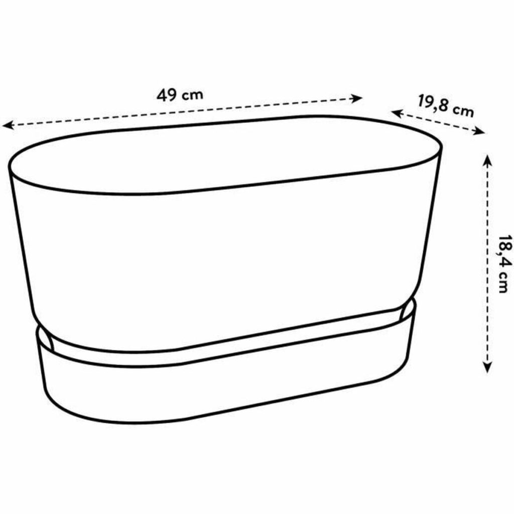 Κηπουρός Elho   Γκρι 50 cm Πλαστική ύλη