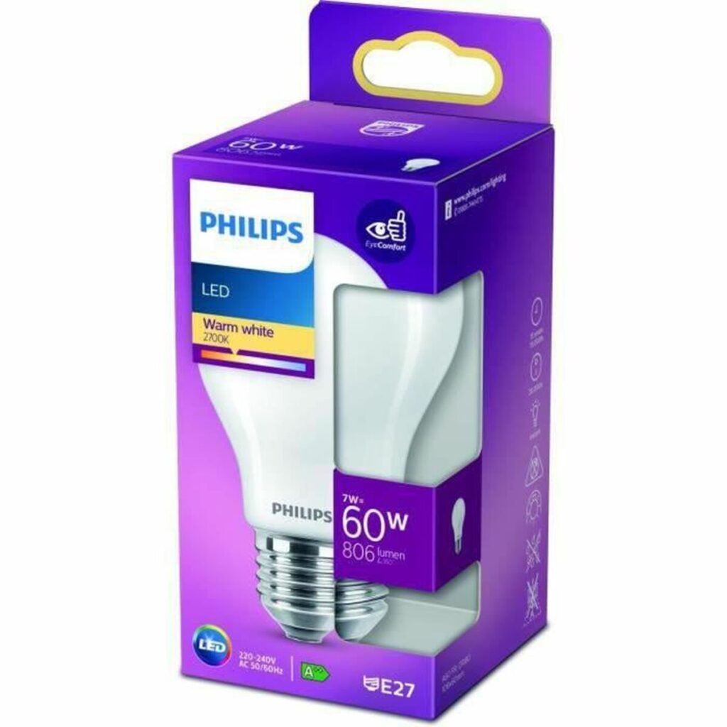 Λάμπα LED Philips Equivalent  60 W E27