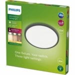 Φωτιστικό Οροφής LED Philips Superslim Μαύρο 15 W