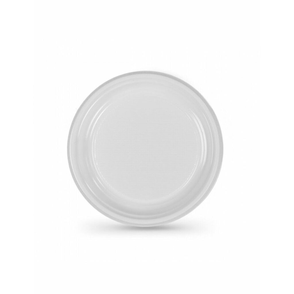 Σετ επαναχρησιμοποιήσιμων πιάτων Algon Λευκό Πλαστική ύλη 25 cm (100 Μονάδες)