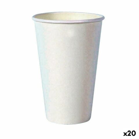 Σετ ποτηριών Algon Αναλώσιμα Χαρτόνι Λευκό 35 Τεμάχια 350 ml (20 Μονάδες)