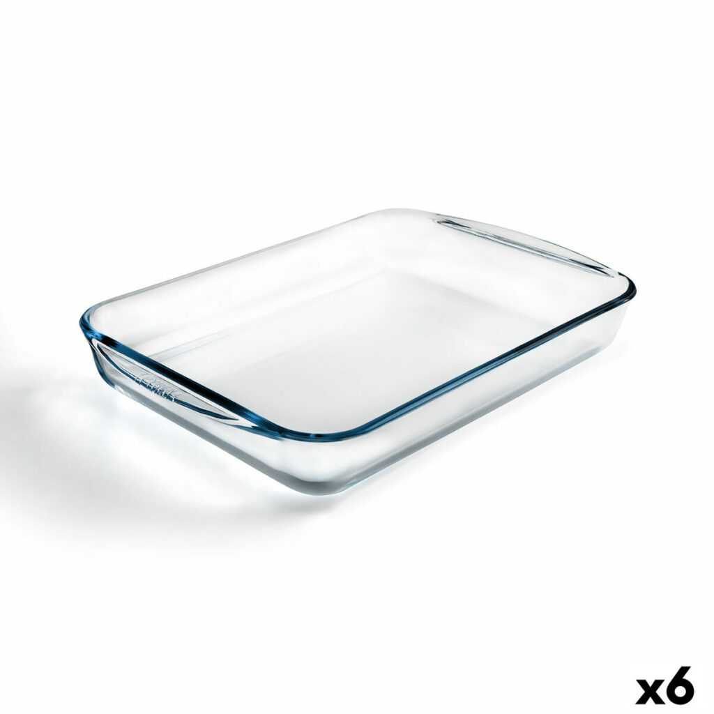 Πιάτο ψησίματος Pyrex Classic Vidrio Διαφανές Γυαλί Ορθογώνιο 40 x 27 x 6 cm (x6)