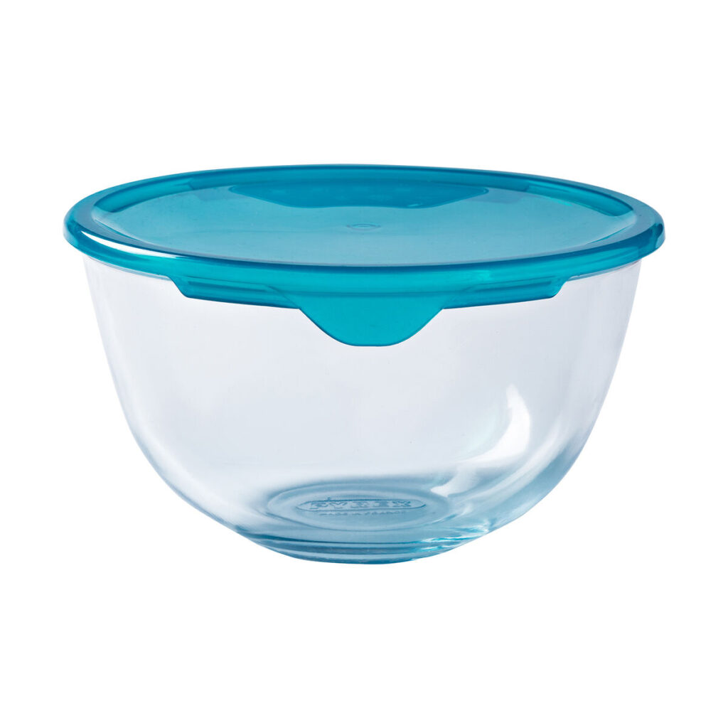 Στρογγυλό άπερ με Καπάκι Pyrex Cook & Store Μπλε 15 x 15 x 8 cm 500 ml Σιλικόνη Γυαλί (x6)