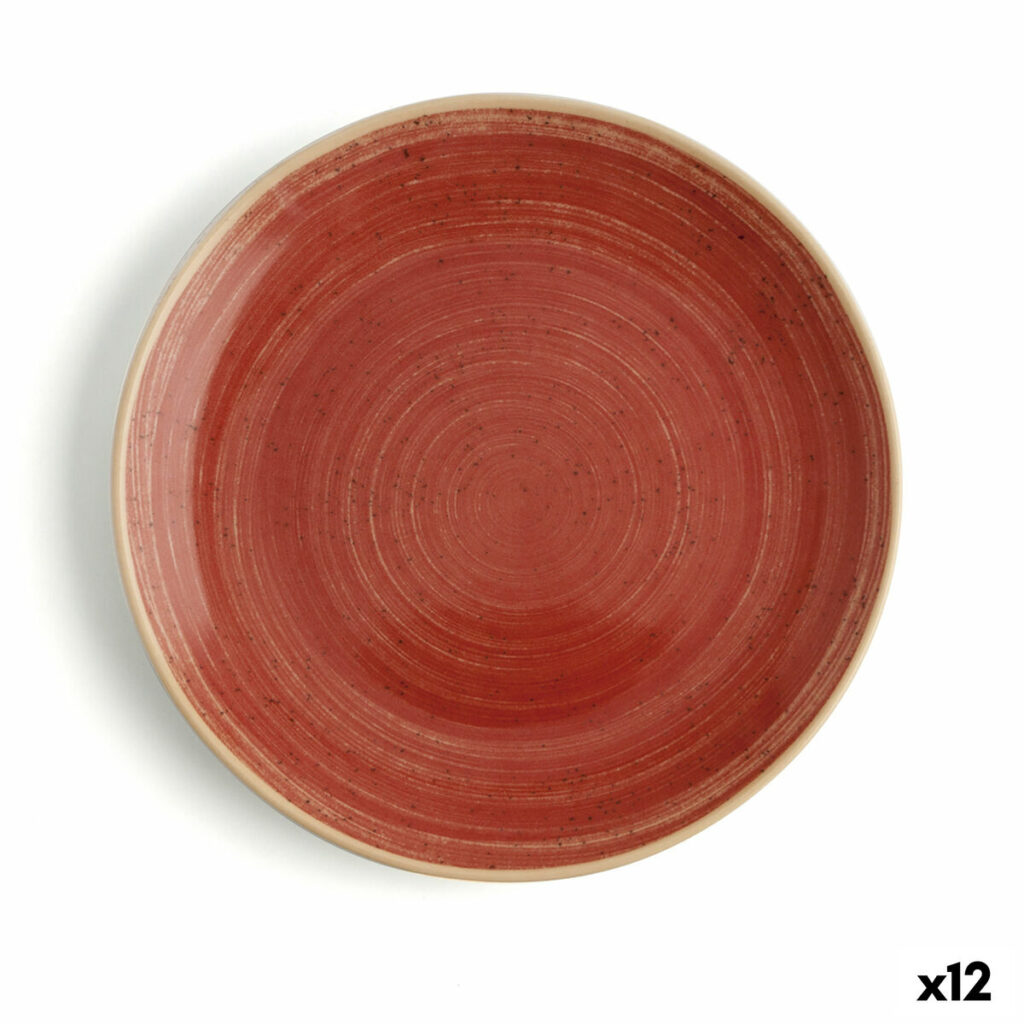 Επίπεδο πιάτο Ariane Terra Κόκκινο Κεραμικά Ø 18 cm (12 Μονάδες)