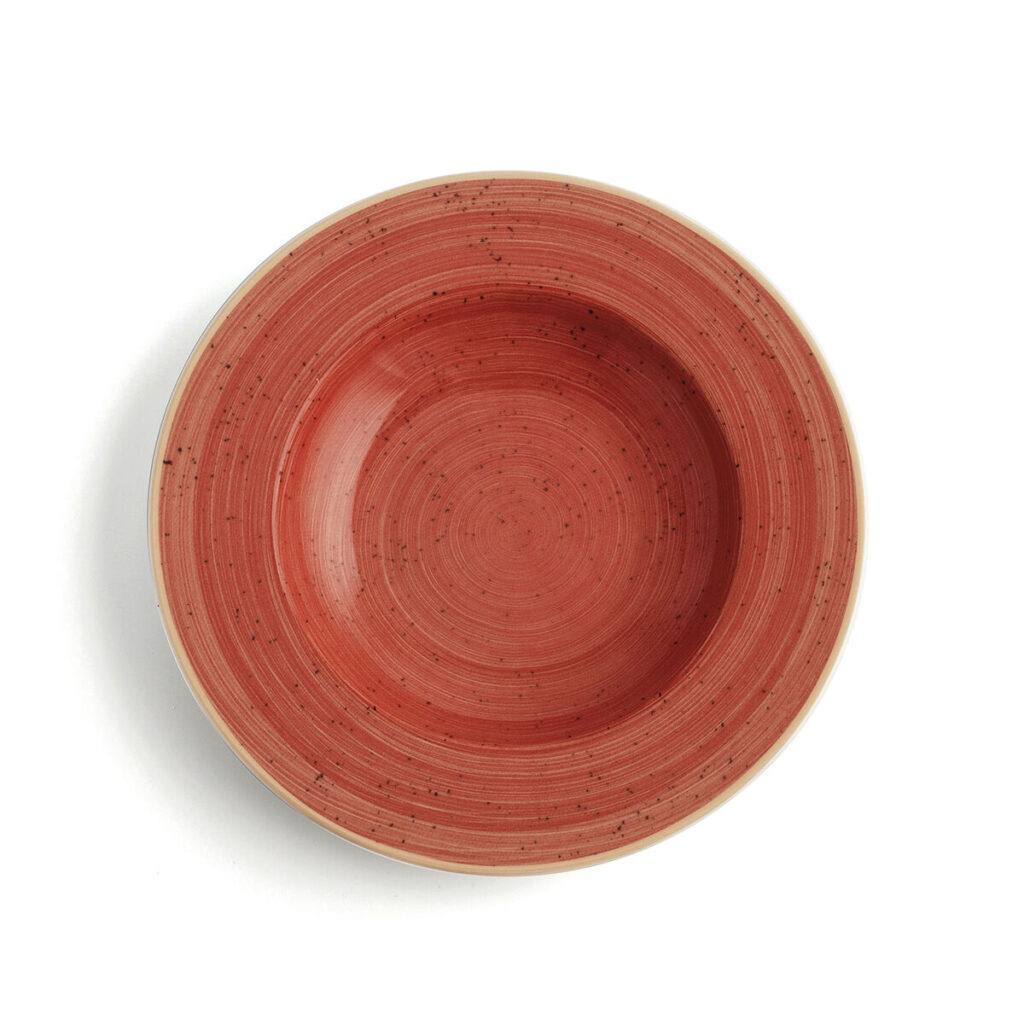 Βαθύ Πιάτο Ariane Terra Κεραμικά Κόκκινο (Ø 26 cm) (x6)