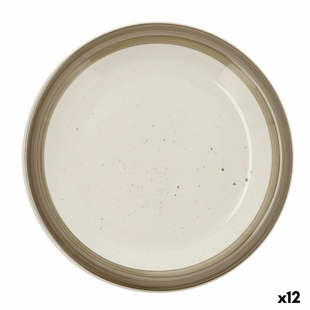 Επίπεδο πιάτο Quid Allegra Nature Δίχρωμα Κεραμικά Ø 27 cm (12 Μονάδες)