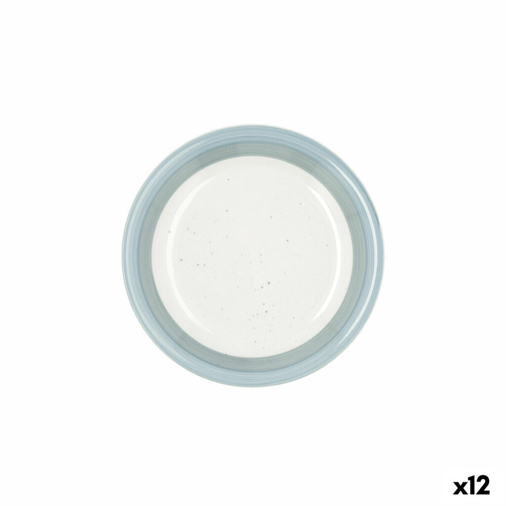Πιάτο για Επιδόρπιο Quid Allegra Aqua Κεραμικά Δίχρωμα (19 cm) (12 Μονάδες)