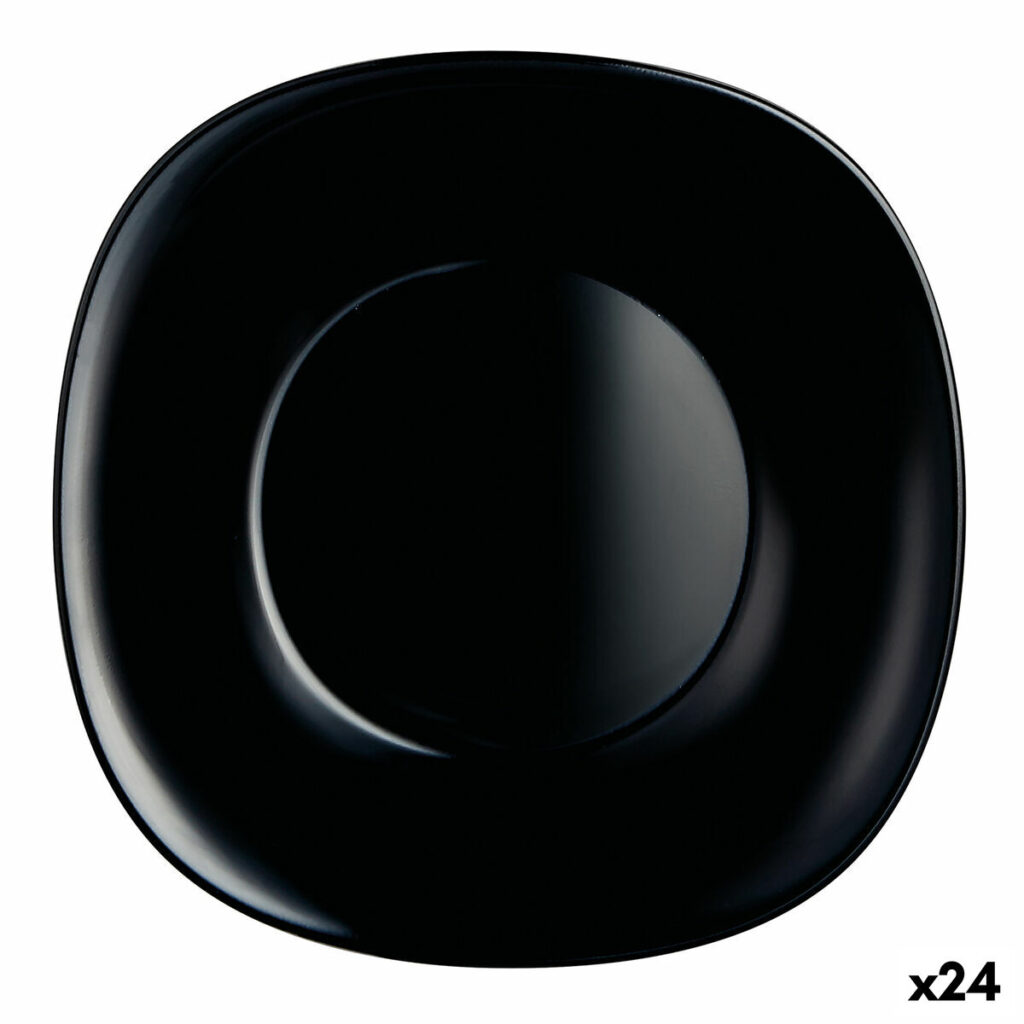 Βαθύ Πιάτο Luminarc Carine Μαύρο Γυαλί (Ø 23