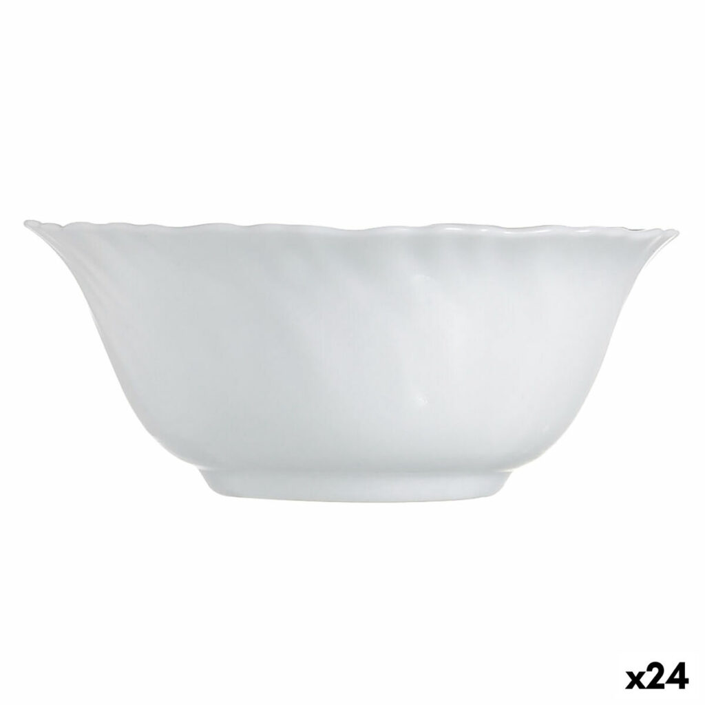 Ρηχό μπολ Luminarc Feston Λευκό Γυαλί 12 cm (24 Μονάδες)