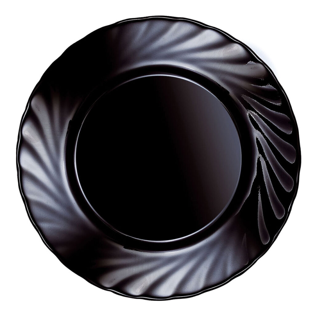 Πιάτο για Επιδόρπιο Luminarc Trianon Μαύρο Γυαλί (Ø 19