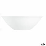 Σαλατιέρα Luminarc Carine Λευκό Γυαλί (Ø 27 cm) (x6)