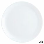 Επίπεδο πιάτο Luminarc Diwali Λευκό Γυαλί Ø 27 cm (24 Μονάδες)