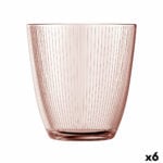 Ποτήρι Luminarc Concepto Stripy Ροζ Γυαλί (310 ml) (x6)